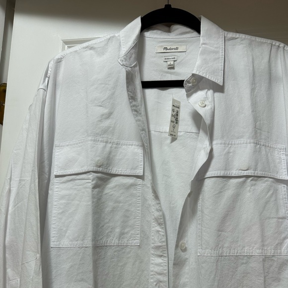 The signature poplin oversize button-up shirt - Picture 6 of 7